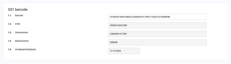 Gsf Code Froms GS1 codes directly applicable in LeanForms - LeanForms